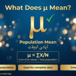 Symbol for Population Mean What Does μ Mean 2026