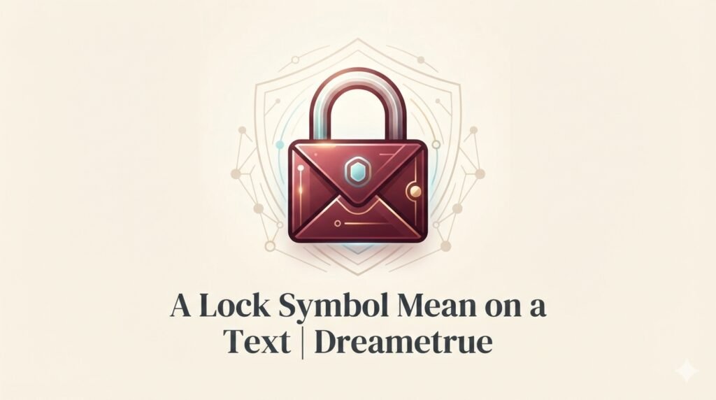 a Lock Symbol Mean on a Text 2026