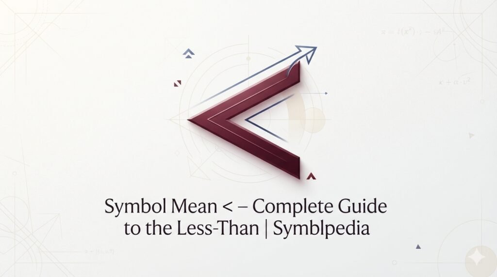 This Symbol Mean < Complete 2026