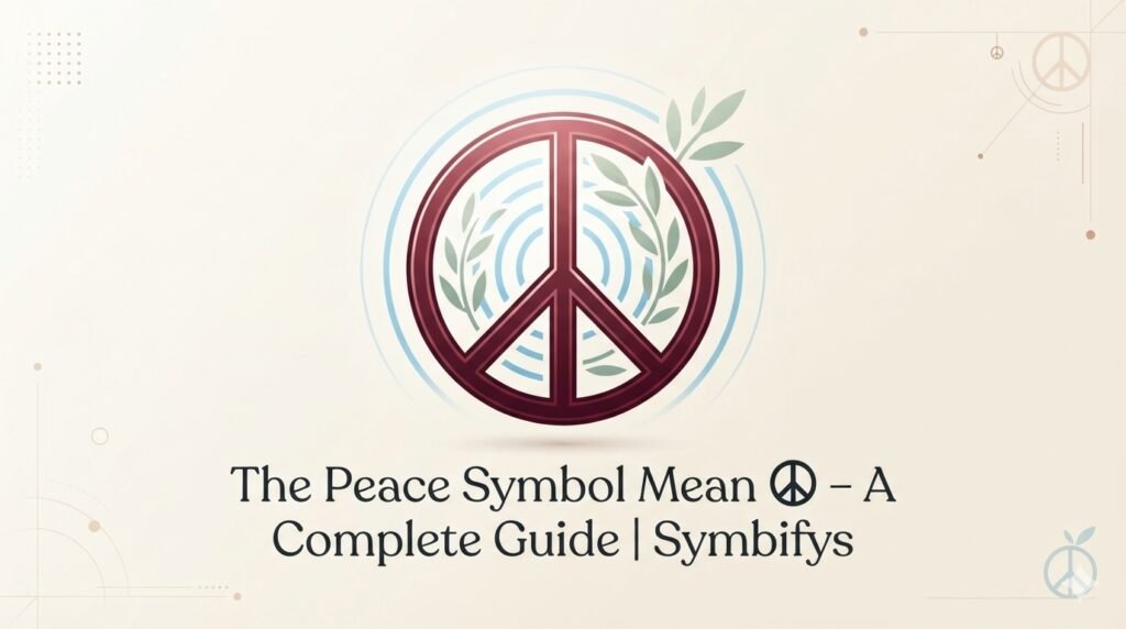 the Peace Symbol Mean ☮️ A Complete 2026