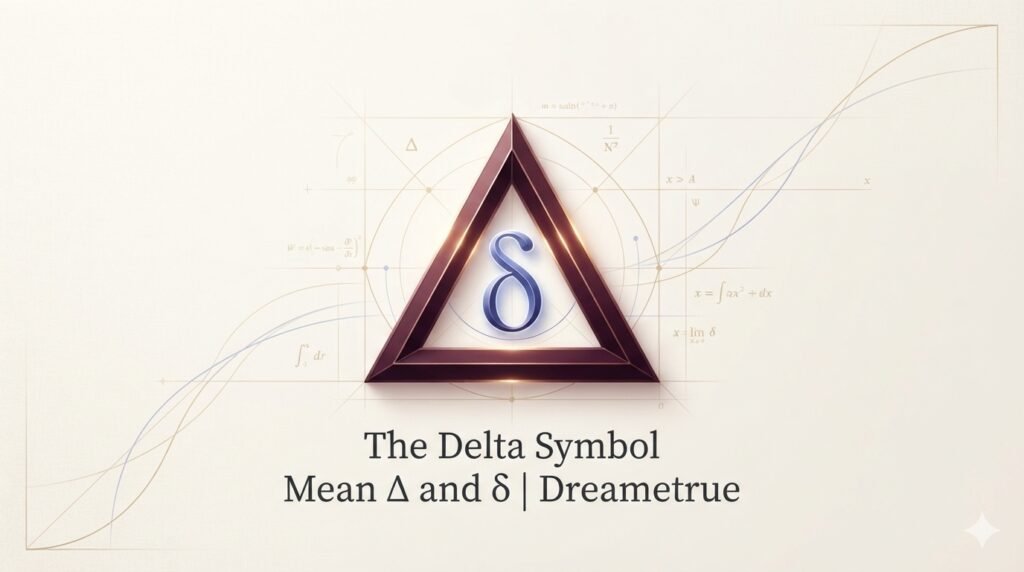 the Delta Symbol Mean Δ and δ 2026