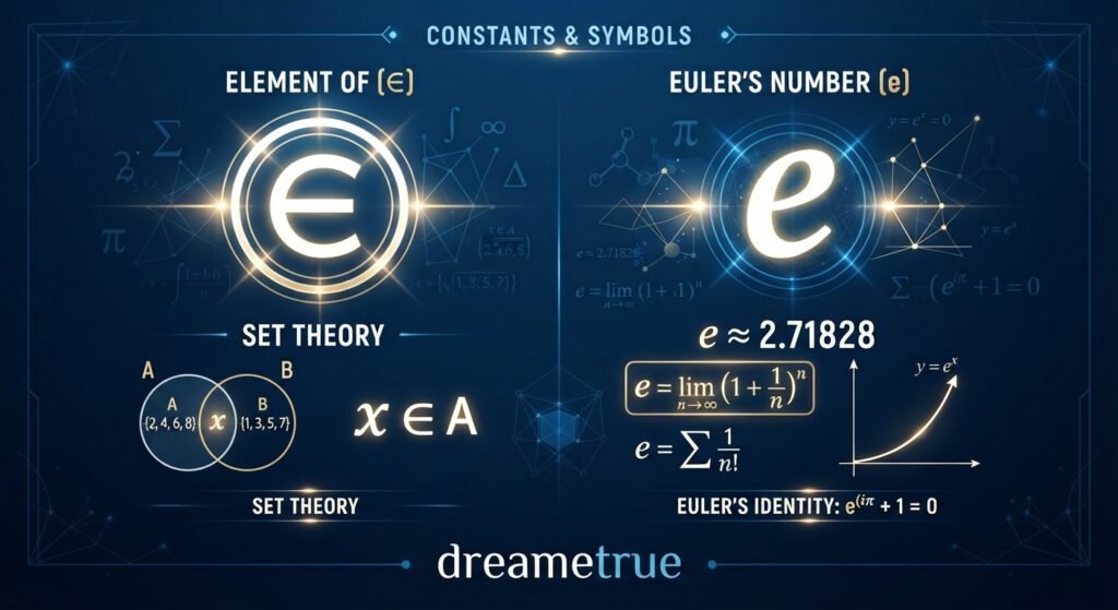 the E Symbol Mean in Math A 2026